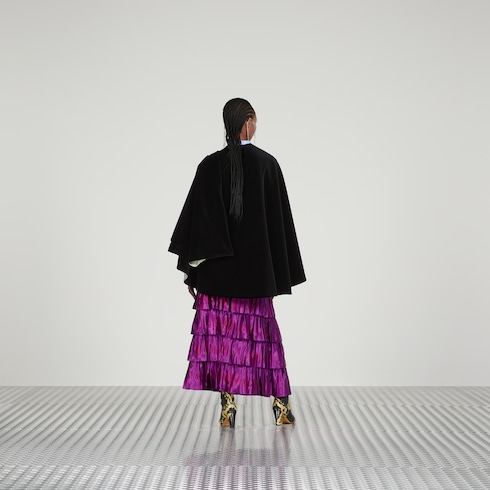 Gucci Velvet cape with wrap detail. 3 Gucci Velvet cape with wrap detail. 3