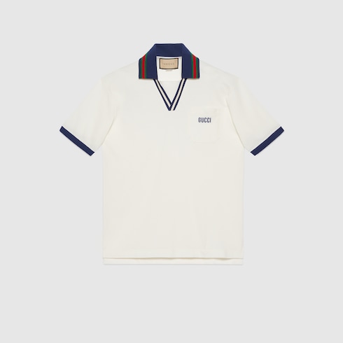 Gucci Cotton piquet polo shirt. 1