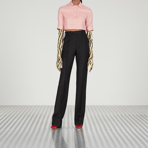 Wool silk pant