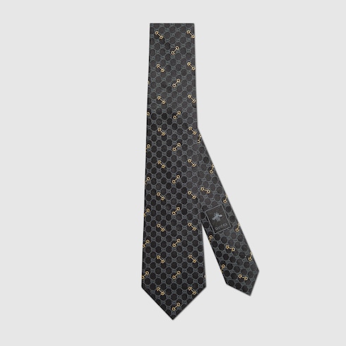 GG silk jacquard tie
