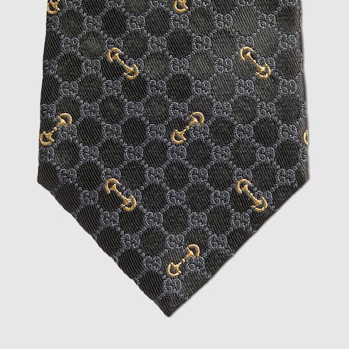 GG silk jacquard tie