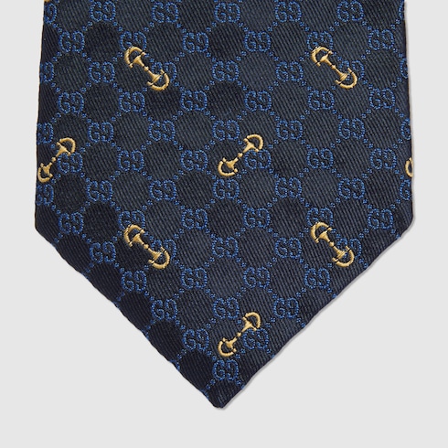 GG silk jacquard tie