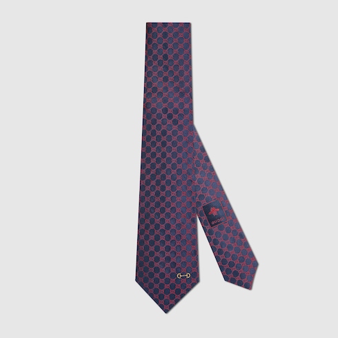 Cravatta in jacquard di seta GG