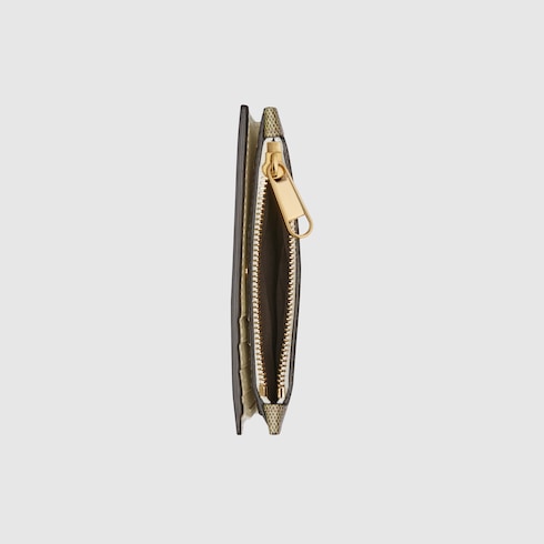 GUCCI】GUCCI アニマル プリント ジップ カードケース 財布・小物 