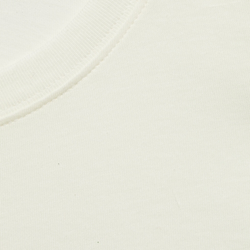 Cotton jersey printed cropped T-shirt