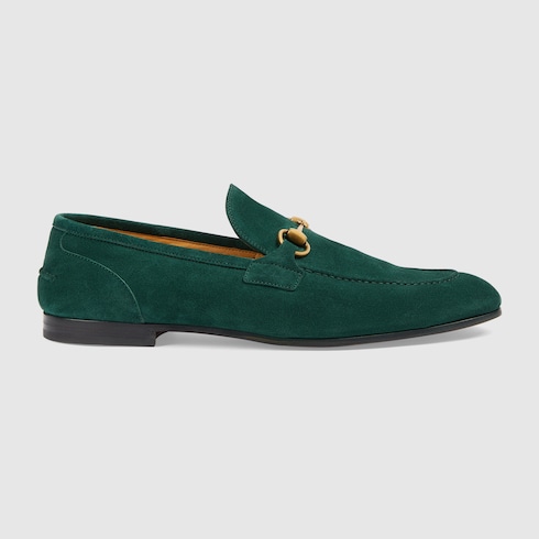 Mens green gucci loafers sale