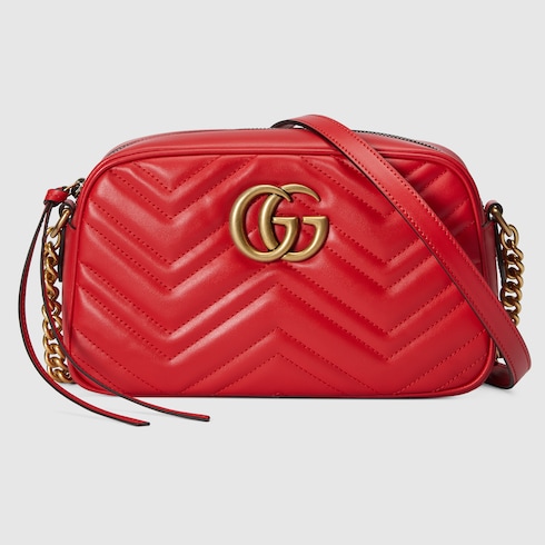 Gucci red medium marmont bag sale