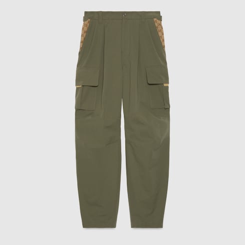 Cotton cargo pant in green