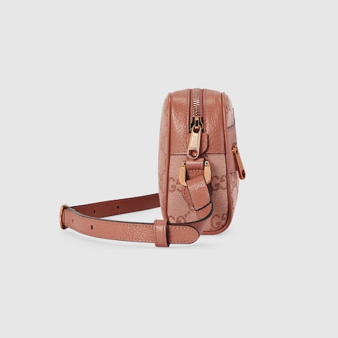 mi様 Ophidia mini bag in pink canvas | GUCCI® SG