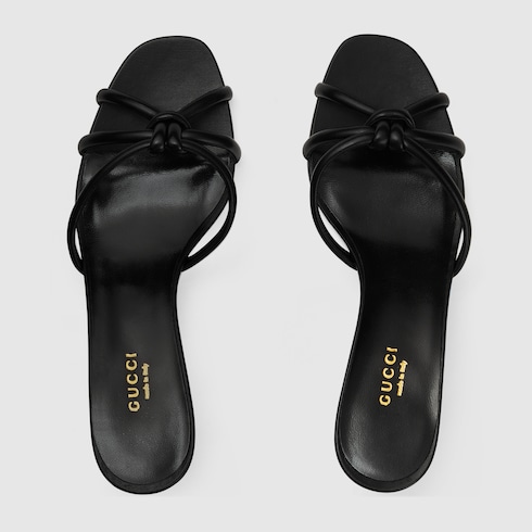 Women's slide sandal with bamboo