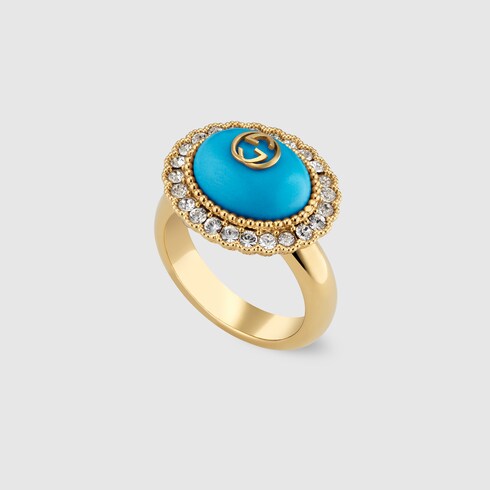 Gucci Interlocking G ring. 2