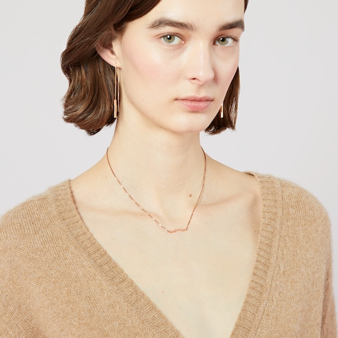 Gucci Link to Love Halskette mit „Gucci“ Stabanhänger
