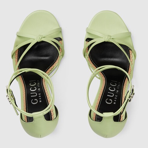 Gucci Women's strappy sandal. 5 Gucci Women's strappy sandal. 5