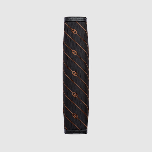 Interlocking G pouch in black and orange fabric | GUCCI® SG Interlocking G pouch in black and orange fabric | GUCCI® SG