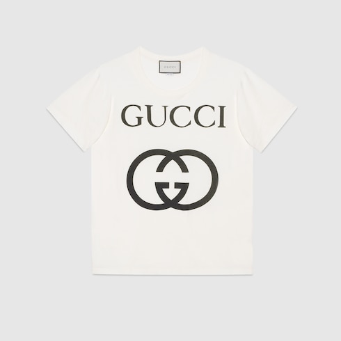 Gucci black and store white shirt