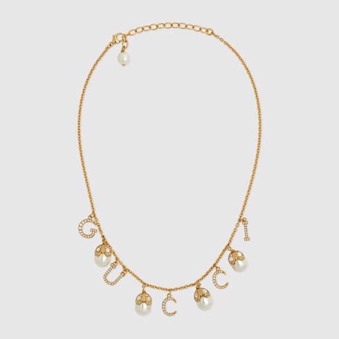 Gucci Necklace with Gucci script. 1 Gucci Necklace with Gucci script. 1