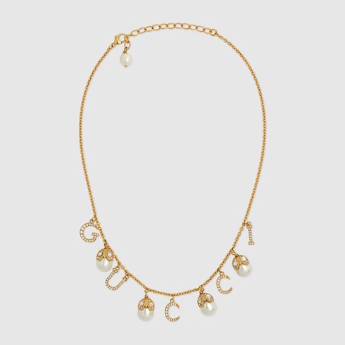 Gucci Necklace with Gucci script. 1