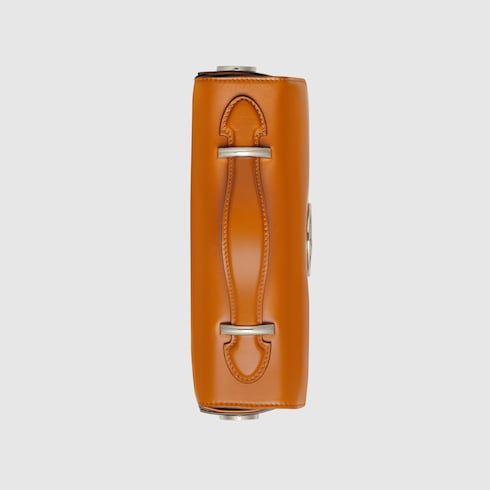 Petite GG mini shoulder bag in brown leather | GUCCI® SG