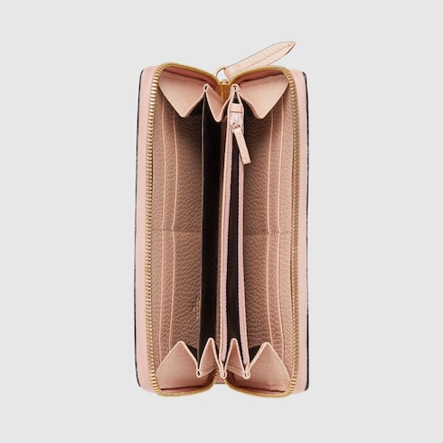 GG Marmont bi color zip around wallet in light pink leather and Supreme GUCCI Canada