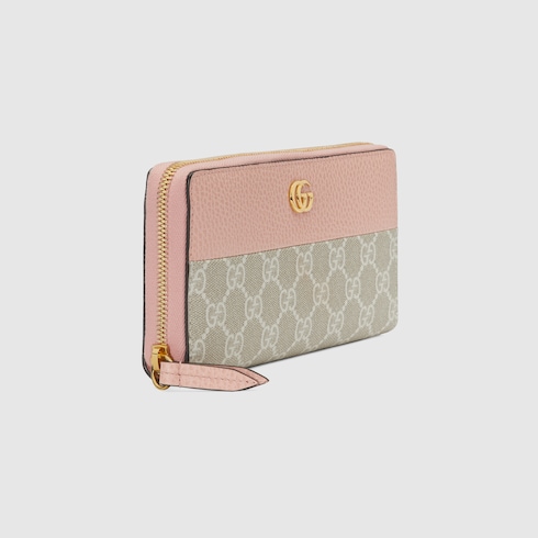 Gucci pink small gg marmont wallet store
