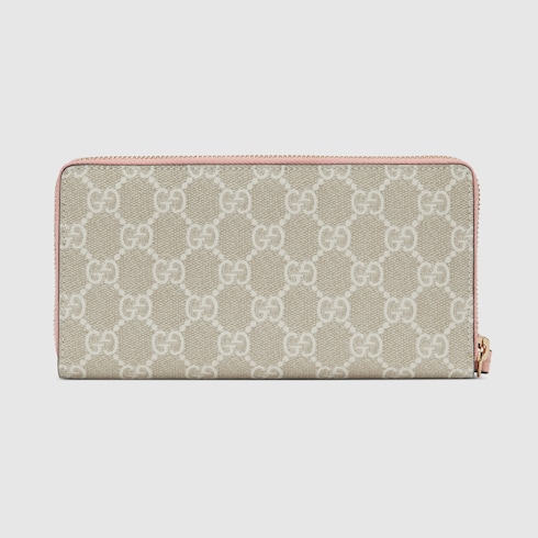 Bi-colour GG Marmont zip around wallet