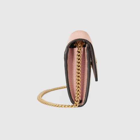 Marmont 2.0 leather wallet 2025 on a chain gucci
