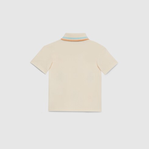 Gucci Baby stretch cotton piquet polo top. 2