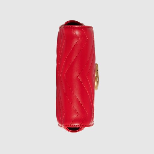 GG Marmont super mini bag in Red Leather | GUCCI® SI