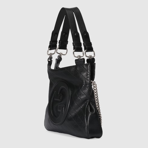 Gucci Blondie Small Leather Tote Bag in Black - Gucci