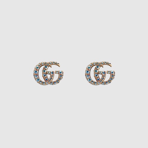 GG Marmont crystal earrings Detail 2