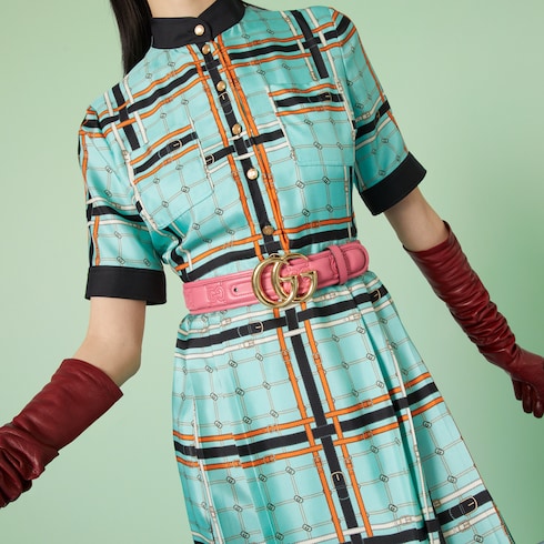 GG Marmont Matelassé wide belt