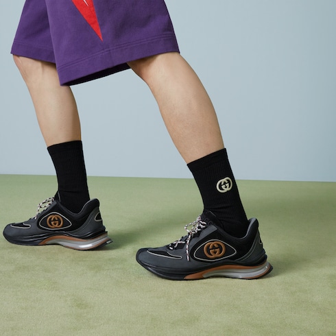 Calcetines de mezcla de algodón con GG entrelazada