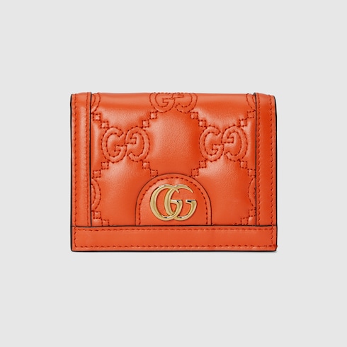 GG Matelassé card case wallet