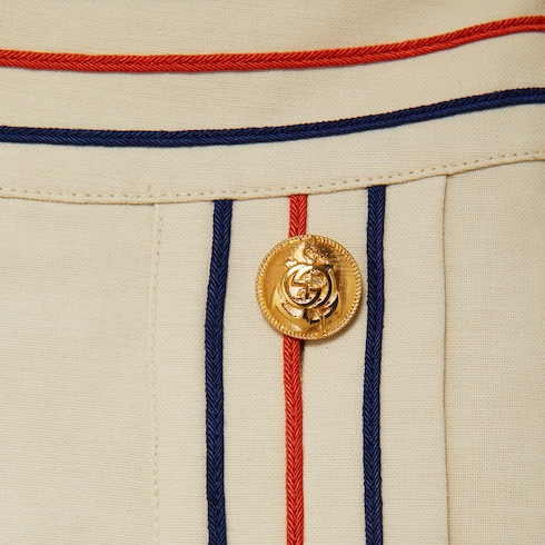 Cotton linen wrap skirt