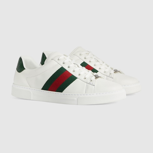 Gucci Ace系列饰织带男士运动鞋