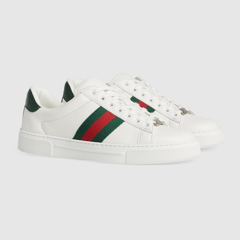 Women's Gucci Ace trainer with Web Detail 2