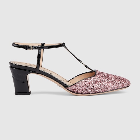 Women's slingback pump with Double G