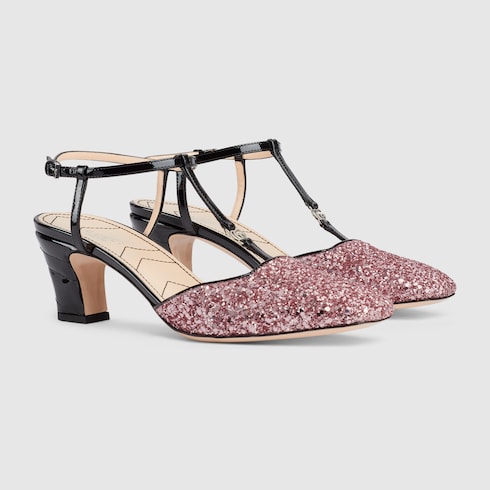 Women's slingback pump with Double G