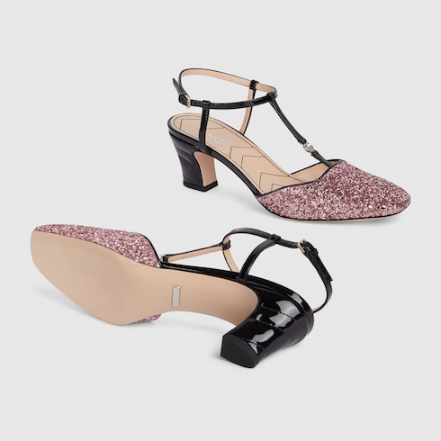 Women's slingback pump with Double G