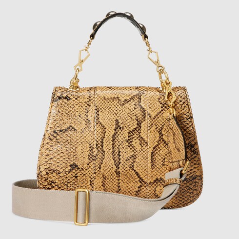 Borsa a mano Gucci Blondie in pitone in giallo GUCCI Italia