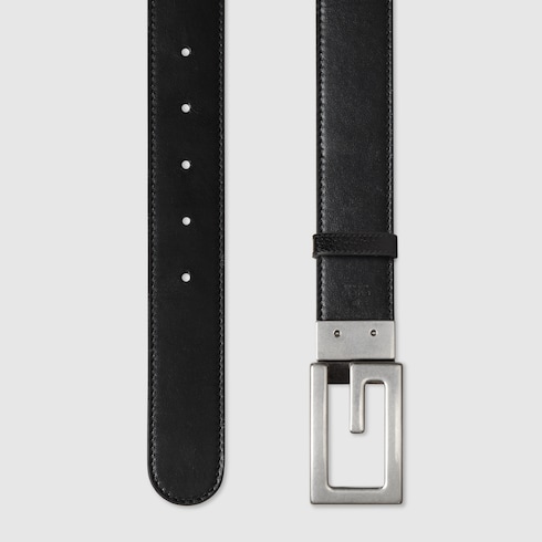 Ceinture réversible avec boucle G carré