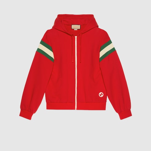 Gucci Cotton jersey zip sweatshirt. 1