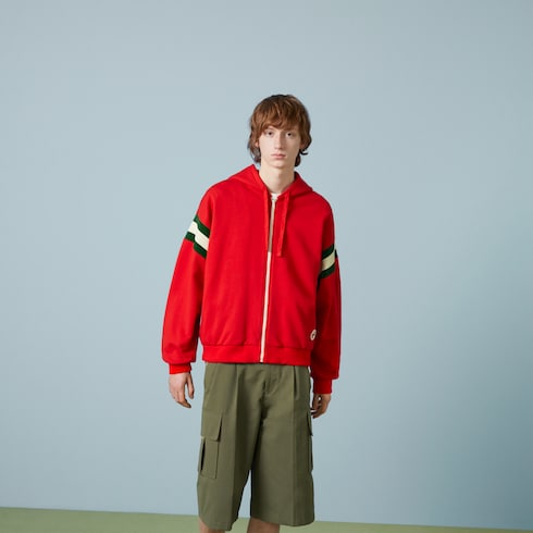 Gucci Cotton jersey zip sweatshirt. 5