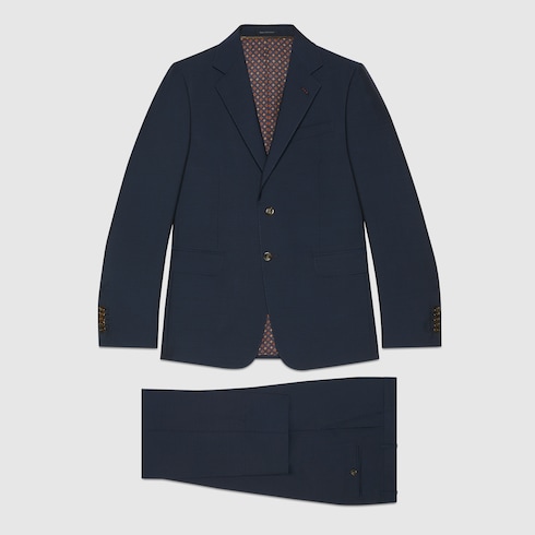 Wool mohair formal suit in Blue Ready to wear GUCCI SI
