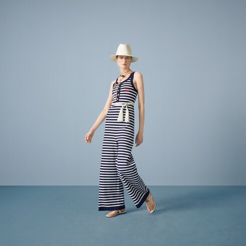 Gucci Striped cotton jumpsuit. 5