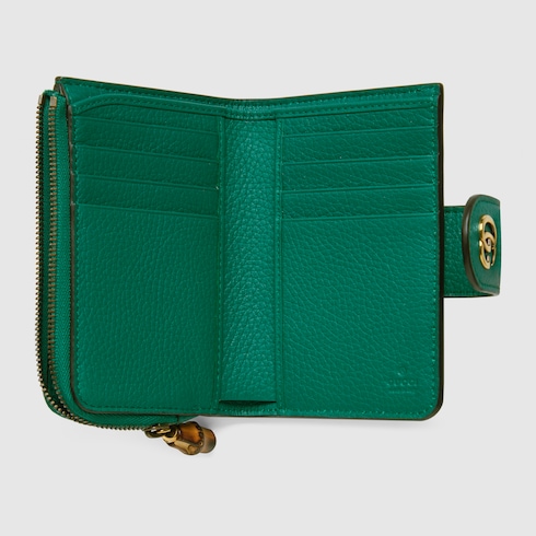 Medium Double G wallet with bamboo