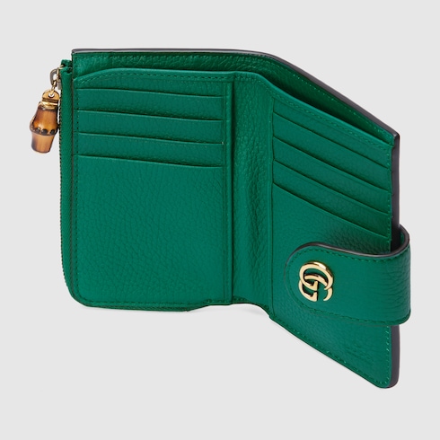 Medium Double G wallet with bamboo