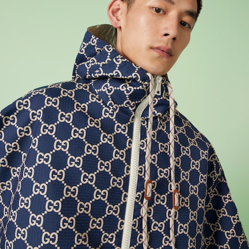 Gucci Men's GG Printed Hooded Jacket