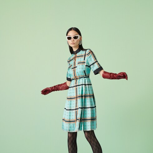 Gucci shop plaid dress