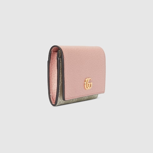 GG Marmont bi-colour card case